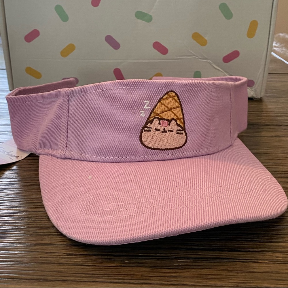 PUSHEEN BOX EXCLUSIVE🌟 Purple visor featuring Pusheen ice cream cone